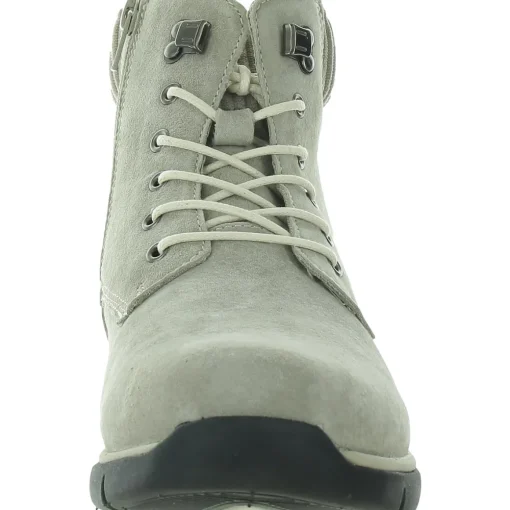 Scarlet Ankle Leather Combat & Lace-up Boots