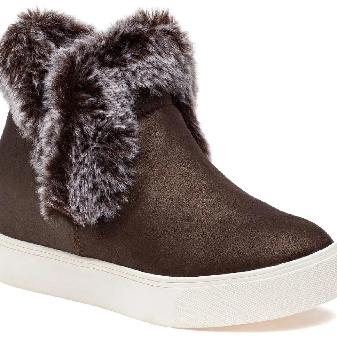 Sean Suede Faux Fur Lined Ankle Boots
