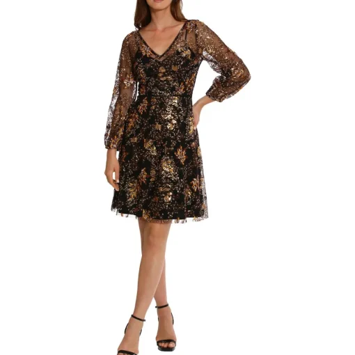 Sequined Above Knee Mini Dress