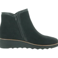 Sharon Heights Suede Almond Toe Ankle Boots