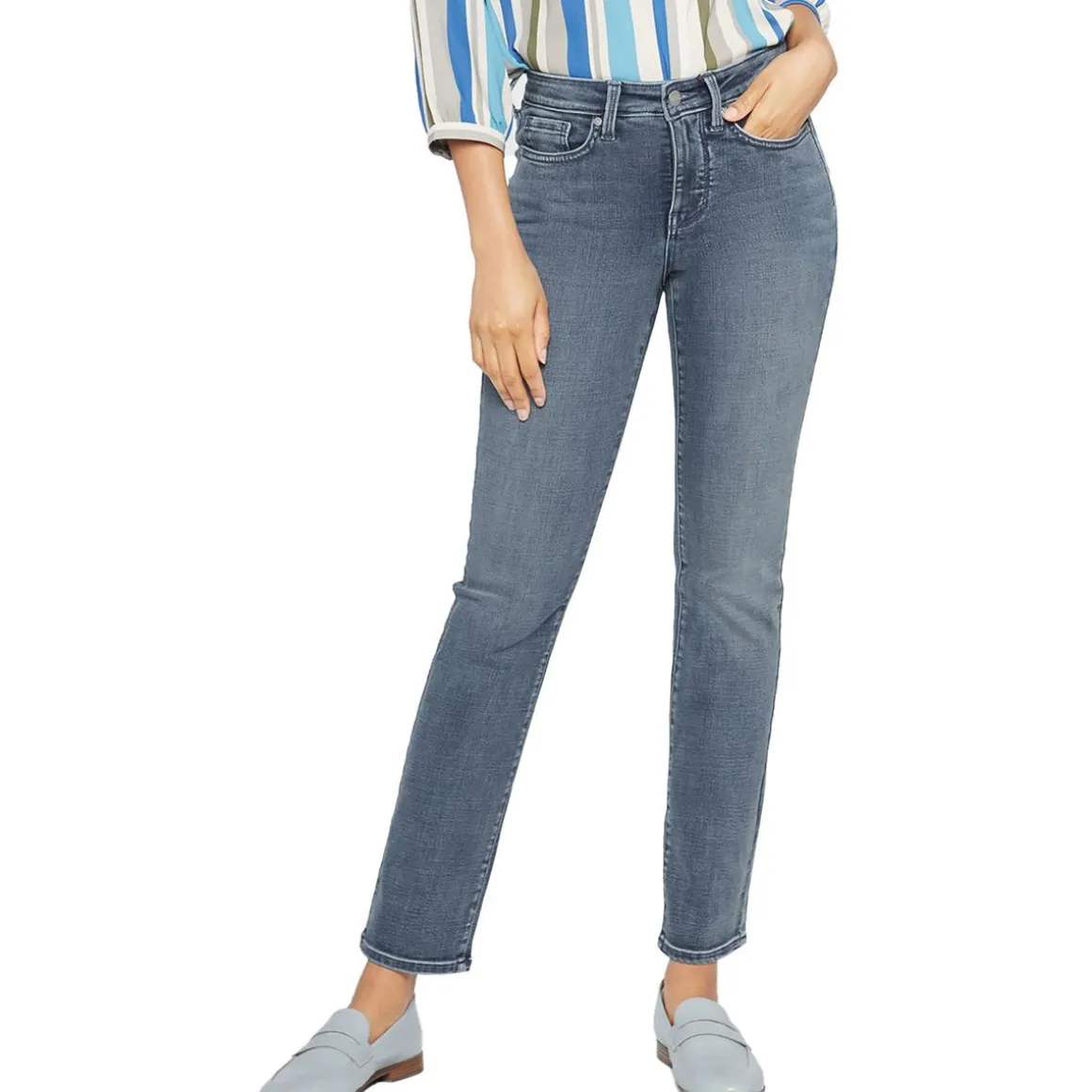 Sheri Mid-Rise Medium Wash Slim Jeans