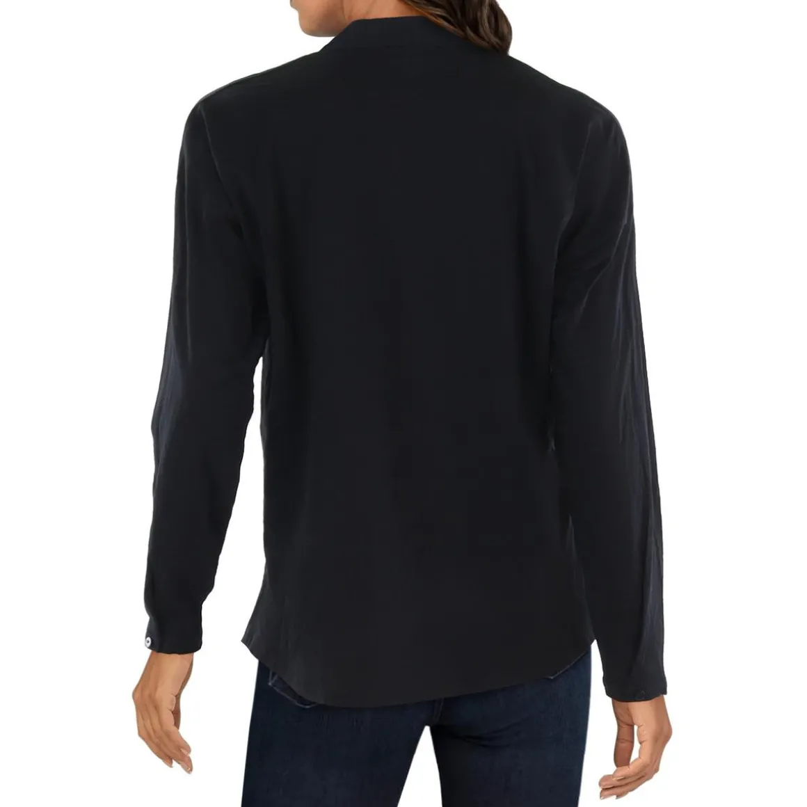 Shirred Surplice Pullover Top