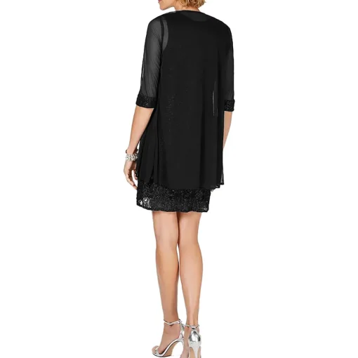 Short Lace Mother of the Bride Dress with Jacket