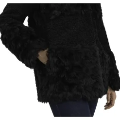 Short Mixed Faux Fur Winter Coat