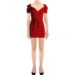 Short Puff Sleeve Cocktail Dress