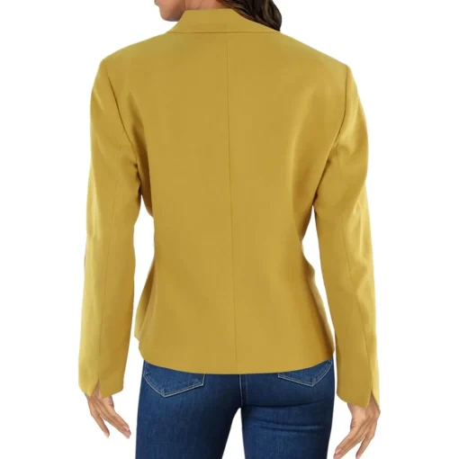 Shoulder Pads Long Sleeve One-Button Blazer