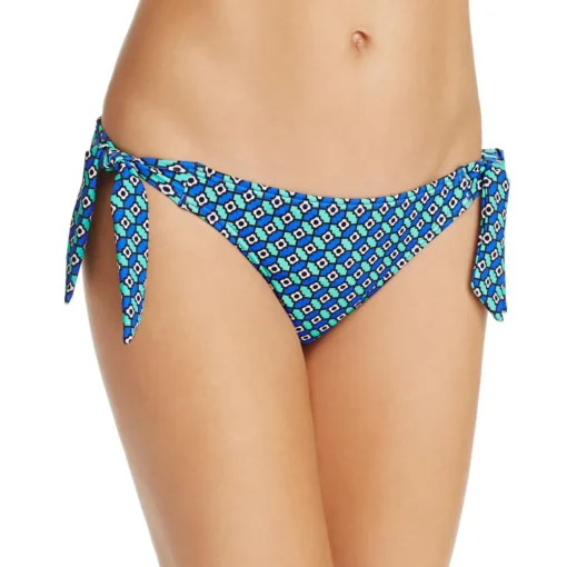 Side Tie Printed Swim Bottom Separates