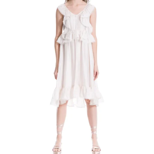 Silk Cascade Ruffle Sundress