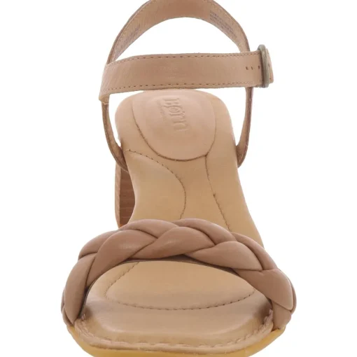 Simone Leather Ankle Strap Slingback Sandals
