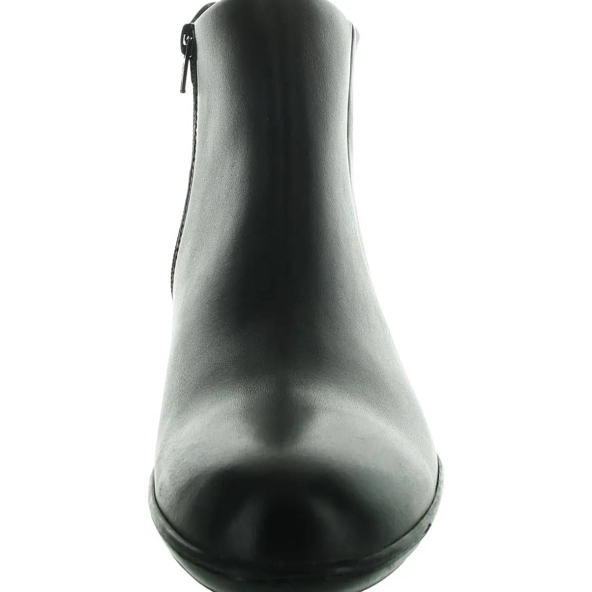 Simplicity Zipper Leather Ankle Boots