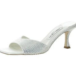 Skye 70 Rhinestone Satin Mules