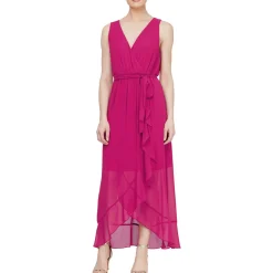 Sleeveless Hi-Low Maxi Dress