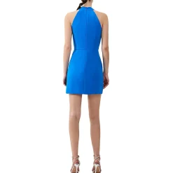 Sleeveless Mini Halter Dress