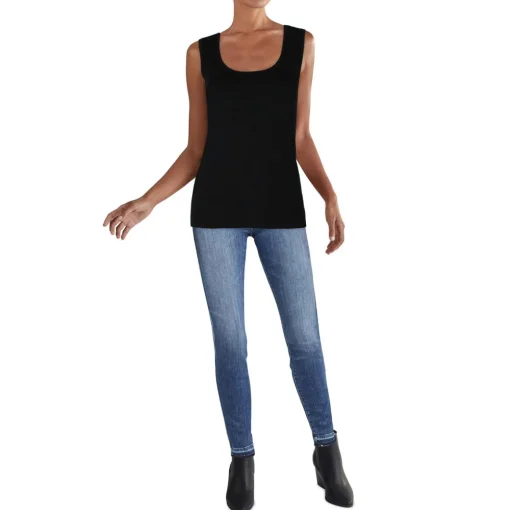 Sleeveless U-Neck Tank Top Sweater