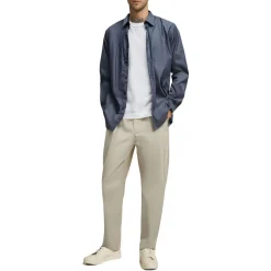 Slim Fit Solid Button-Down Shirt