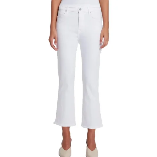 Slim Illusion Stretch Denim Ankle Jeans