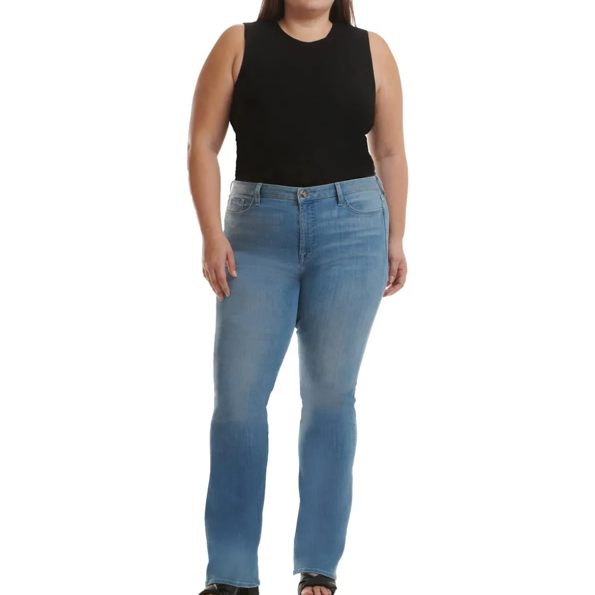 Slim Medium Wash Bootcut Jeans