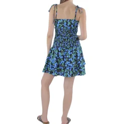 Smocked Tiered Mini Dress