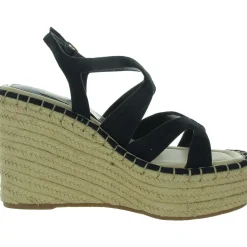 Solace Faux Suede Open Toe Strappy Sandals