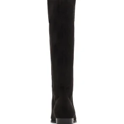 Solid Faux Suede Knee-High Boots