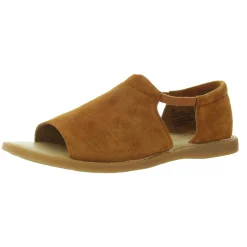 Solid Leather Flatform Sandals