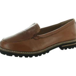 Solid Leather Loafers