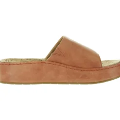 Solid Leather Platform Sandals