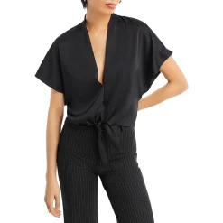 Solid Satin Blouse