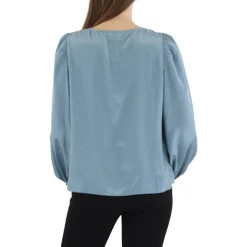 Solid Satin Blouse