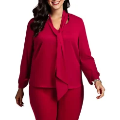 Solid Satin Blouse