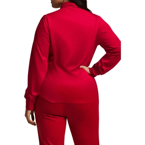 Solid Satin Blouse