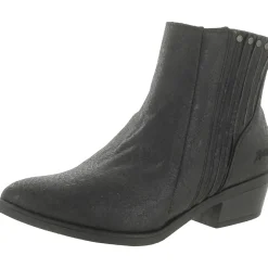Sonny Faux Leather Studded Ankle Boots