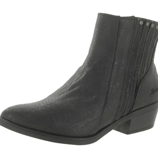 Sonny Faux Leather Studded Ankle Boots