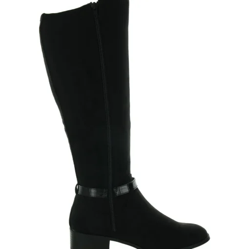 Stanell Faux Suede Round Toe Knee-High Boots