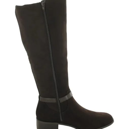 Stanell Faux Suede Round Toe Knee-High Boots