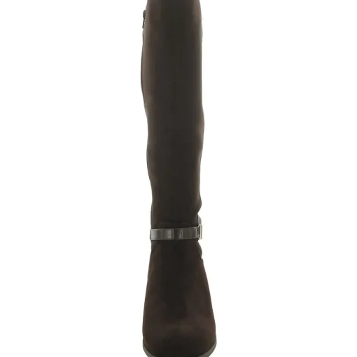 Stanell Faux Suede Round Toe Knee-High Boots