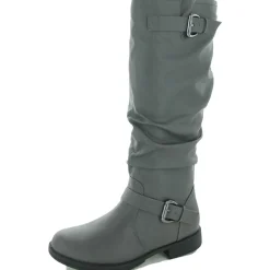 Stormy Faux Leather Knee-High Knee-High Boots
