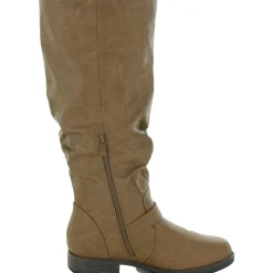 Stormy Faux Leather Knee-High Knee-High Boots