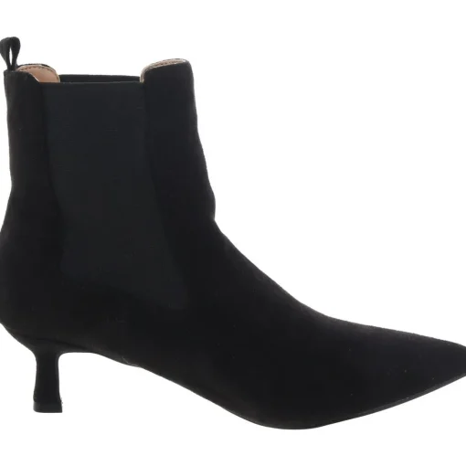 Stretch Faux Suede Chelsea Boots