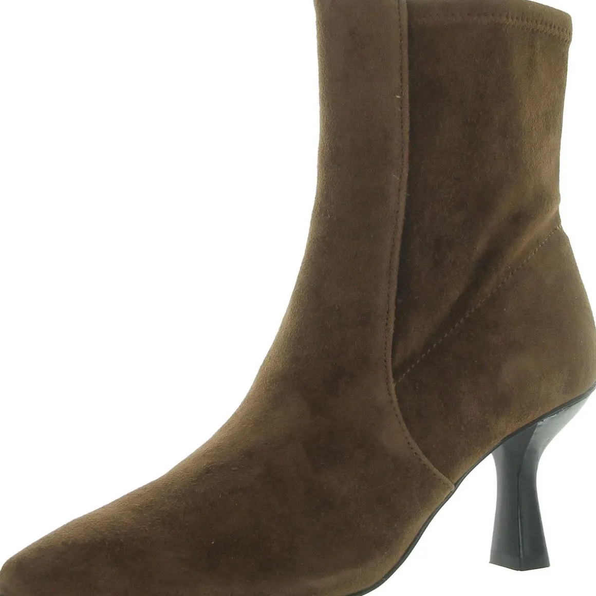 Suede Almond Toe Ankle Boots