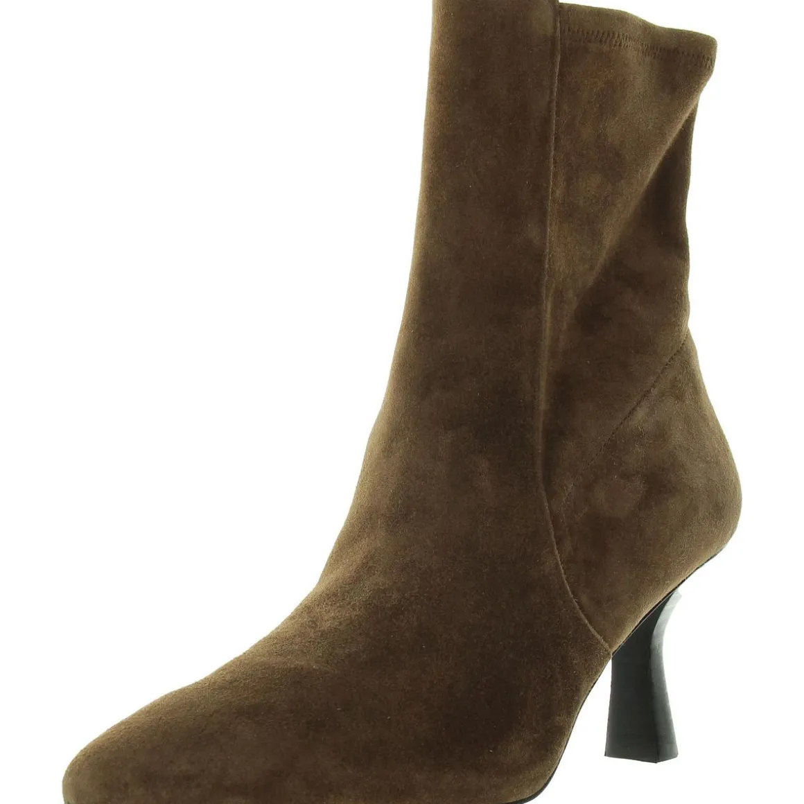 Suede Almond Toe Ankle Boots