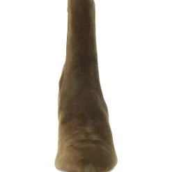 Suede Almond Toe Ankle Boots