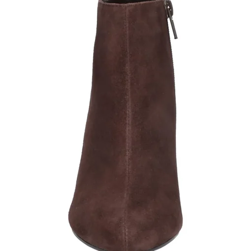 Suede Almond Toe Ankle Boots