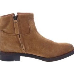 Suede Block Heel Ankle Boots