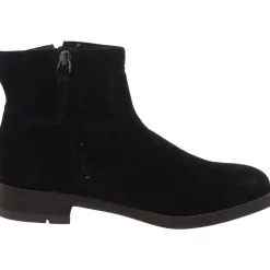 Suede Block Heel Ankle Boots