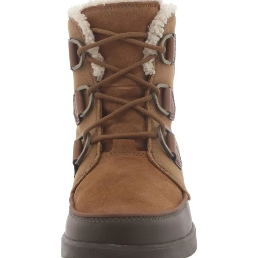 Suede Lug Sole Ankle Boots