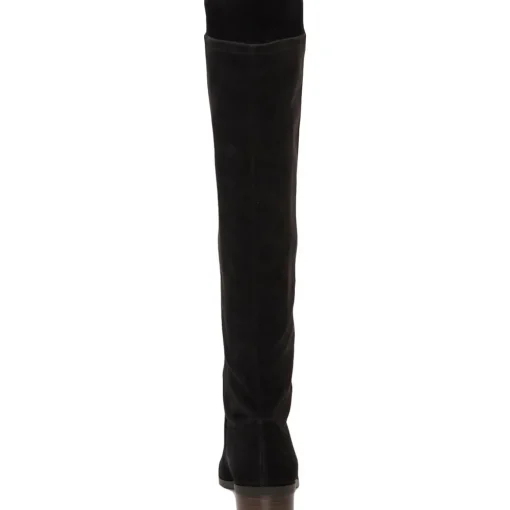 Suede Slouchy Almond Toe Over the Knee Boots