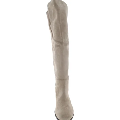 Suede Slouchy Almond Toe Over the Knee Boots