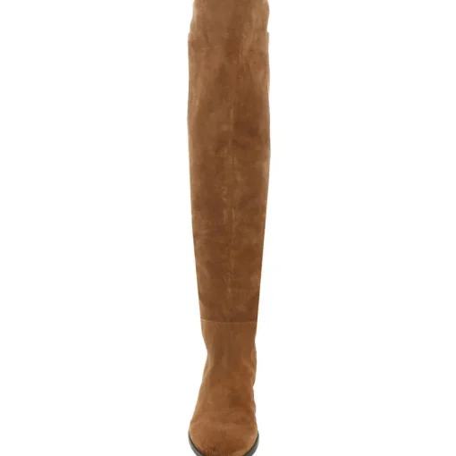 Suede Slouchy Almond Toe Over the Knee Boots