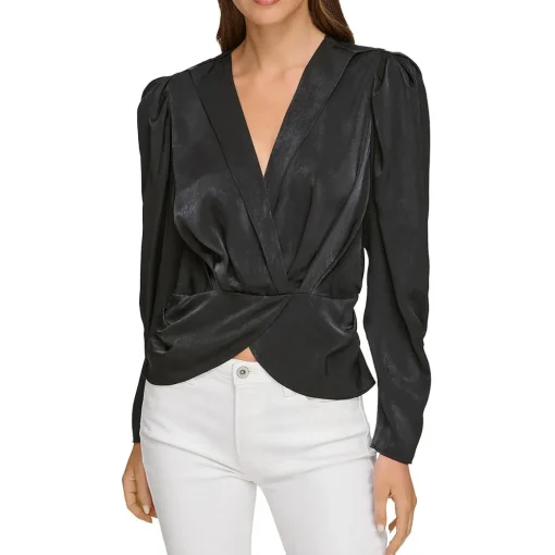 Surplice V-Neck Blouse